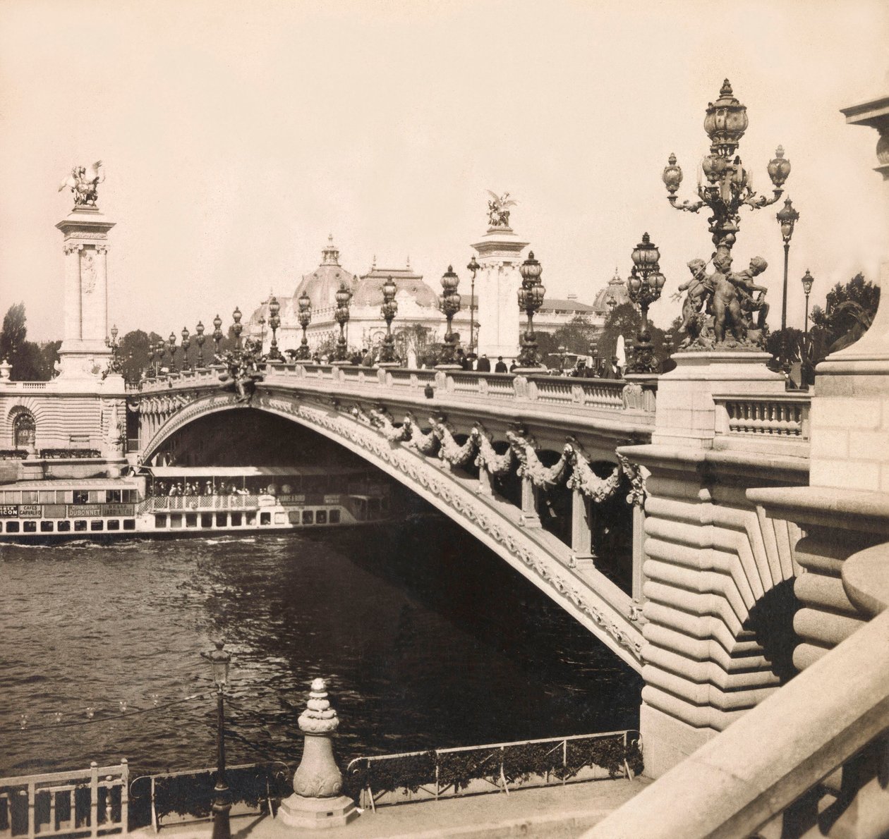 Vuoden 1900 maailmannäyttely - Universelle de 1900 -näyttely Pariisissa: Alexandre III -silta - yksityinen kokoelma tekijältä Anonymous Anonymous