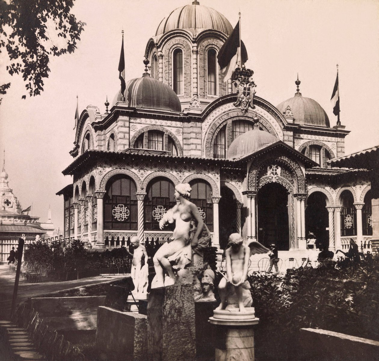 Vuoden 1900 yleisnäyttely - Vuoden 1900 yleisnäyttely Pariisissa: Serbian paviljonki - yksityinen kokoelma tekijältä Anonymous Anonymous