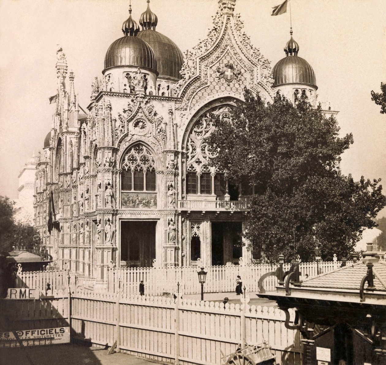 Vuoden 1900 maailmannäyttely - Vuoden 1900 yleisnäyttely Pariisissa: Italian paviljonki - yksityinen kokoelma tekijältä Anonymous Anonymous