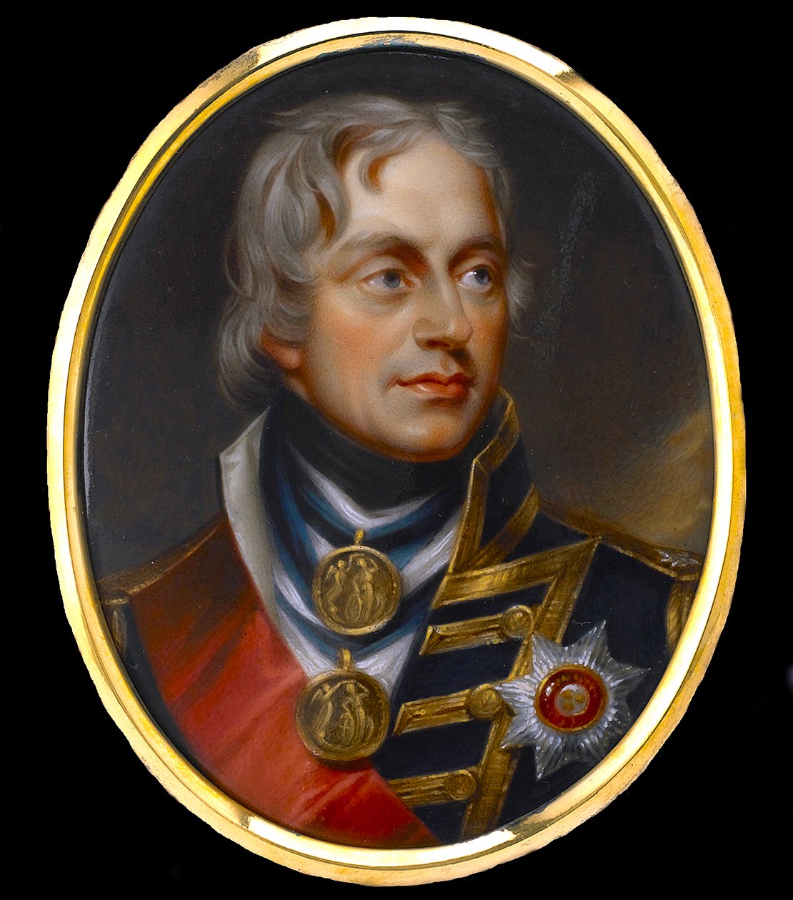 Vara-amiraali Horatio Nelson (amiraali Nelson) (1758-1805) - Anonyymi guassi posliinilla tekijältä Anonymous Anonymous