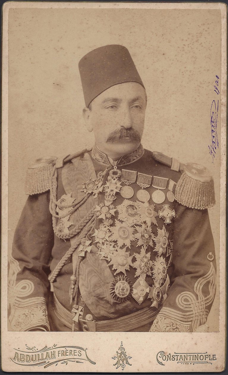 muotokuva sulttaani Abdulhamid II (Abd ul Hamid, Abd-ul-Hamid, Abdulhemit, Abdul Hamid, Abdul-Hamid, Abd al Hamid, Abd al-Hamid) (1842-1918) - Sulttaani Abduelhamid II (1842-1918), keisari ottomaanien, uskollisten kalifi, anonyymi. Valokuvaus tekijältä Anonymous Anonymous