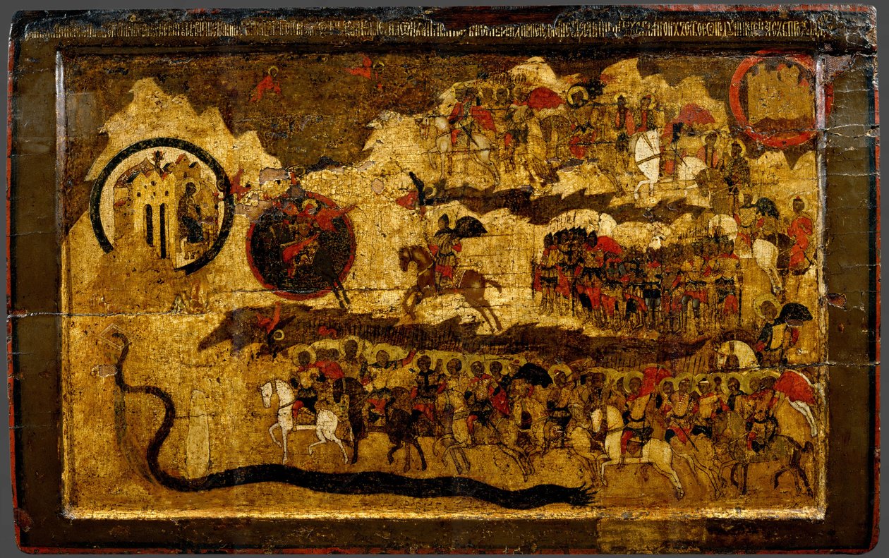 Siunattu taivaan kuninkaan isäntä, 1500-luku tekijältä Anonymous Russian icon painter