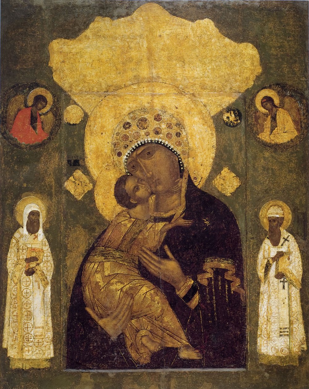 Volokolamskin Jumalanäiti, 1500-luku tekijältä Anonymous Russian icon painter
