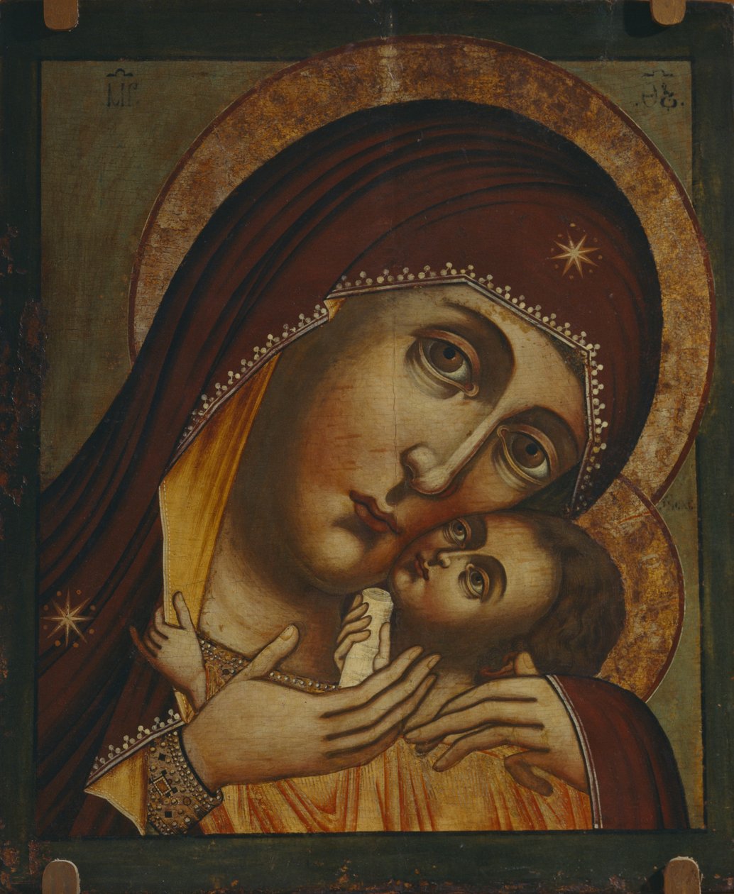Korsunin Neitsyt Maria Korsunskaja, 1600-luku tekijältä Anonymous Russian icon painter