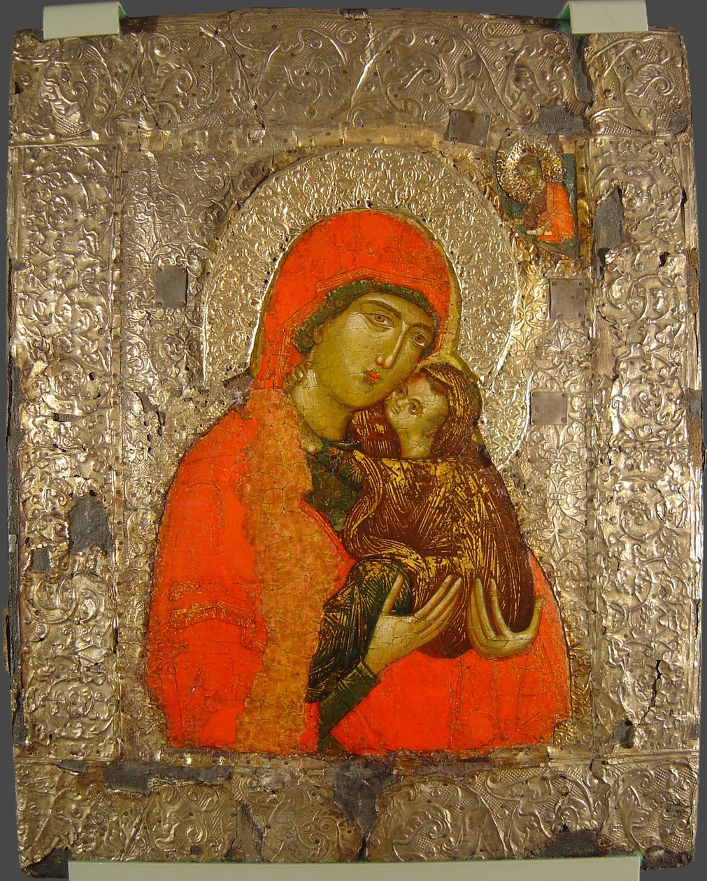 Pyhä Anna ja Maria lapsena, 1300-luku tekijältä Anonymous Russian icon painter