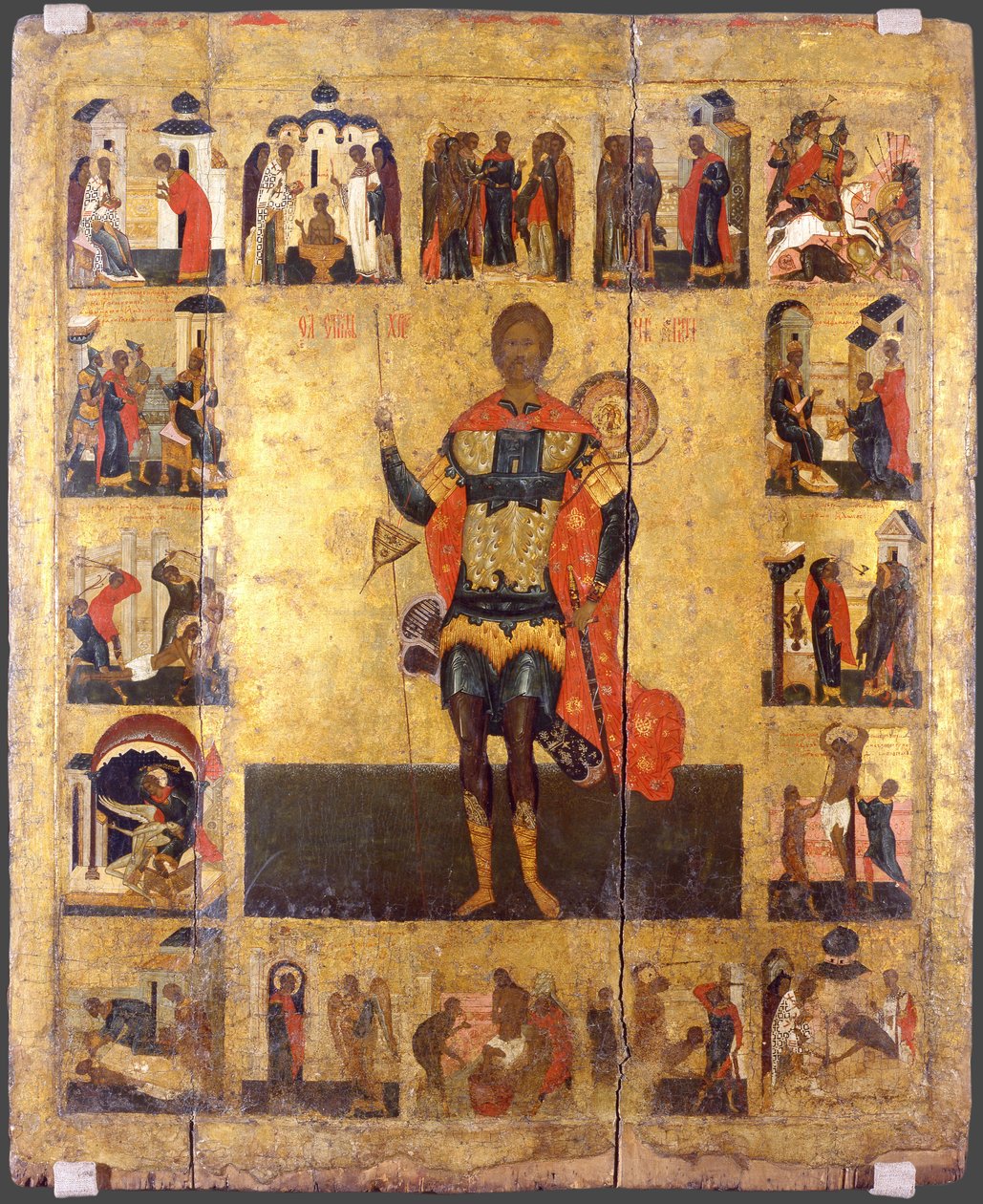 Pyhä Niketas-gootti, 1500-luku tekijältä Anonymous Russian icon painter