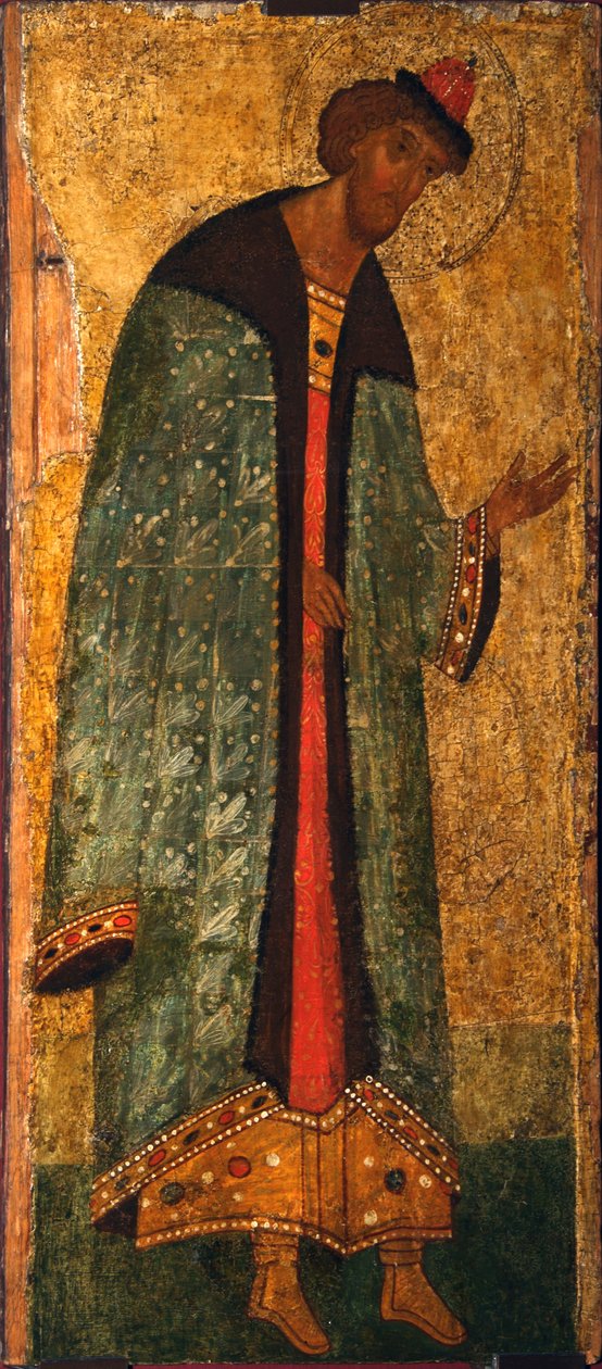 Pyhä prinssi Boris, 1400-luku tekijältä Anonymous Russian icon painter