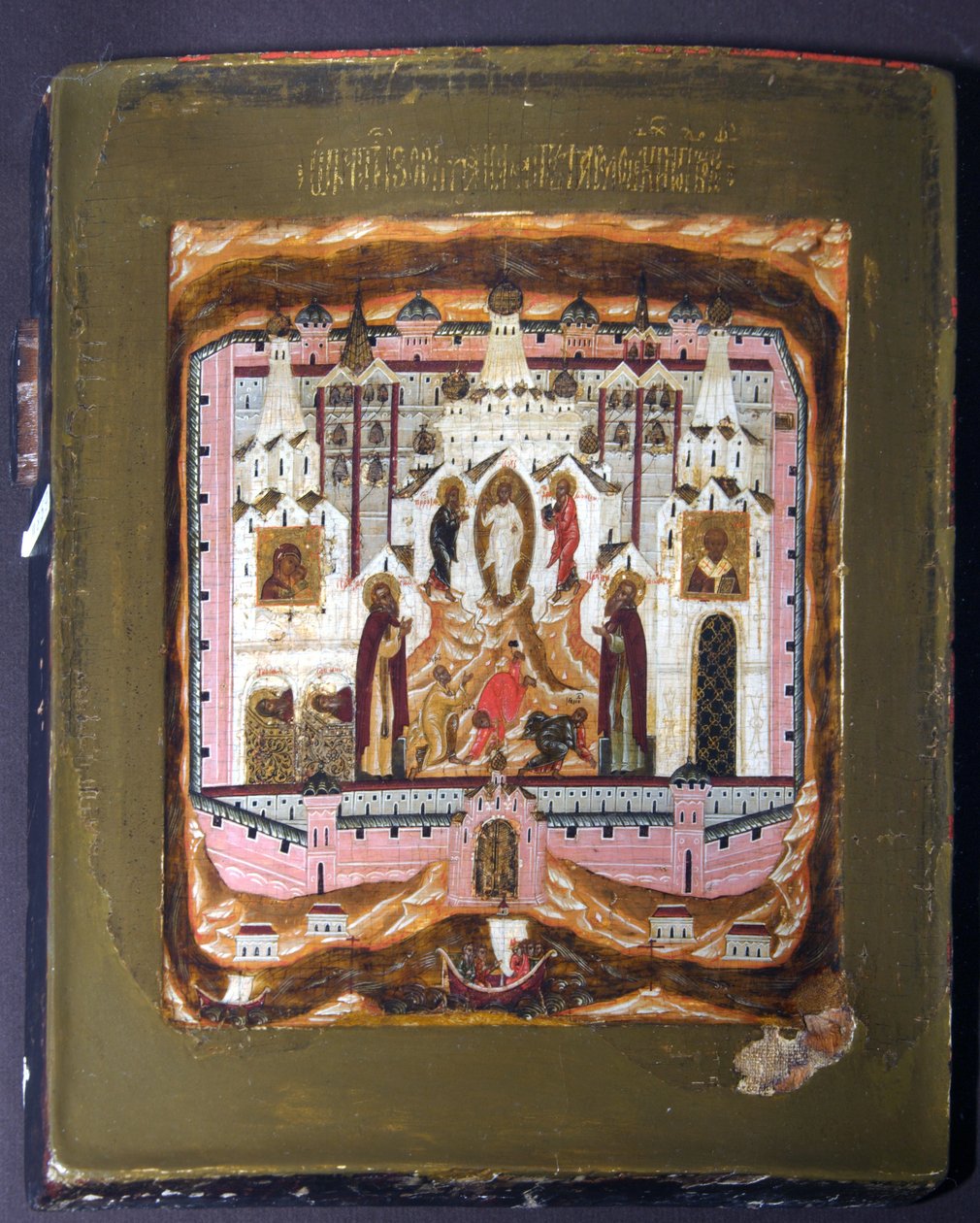 Solovkin pyhät Zosima ja Savvati, 1600-luvun alku. tekijältä Anonymous Russian icon painter