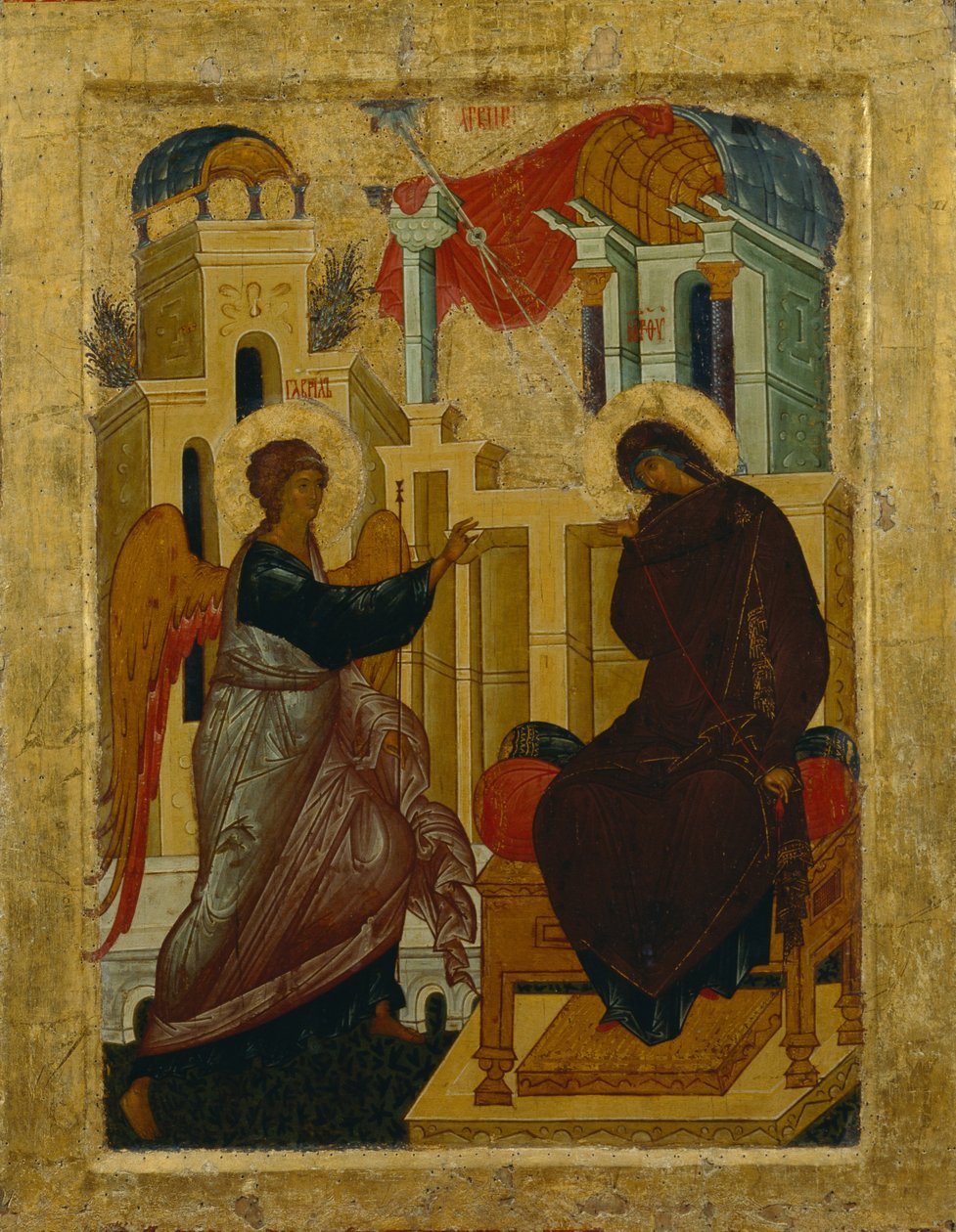 Ilmoitus, 1497 tekijältä Anonymous Russian icon painter