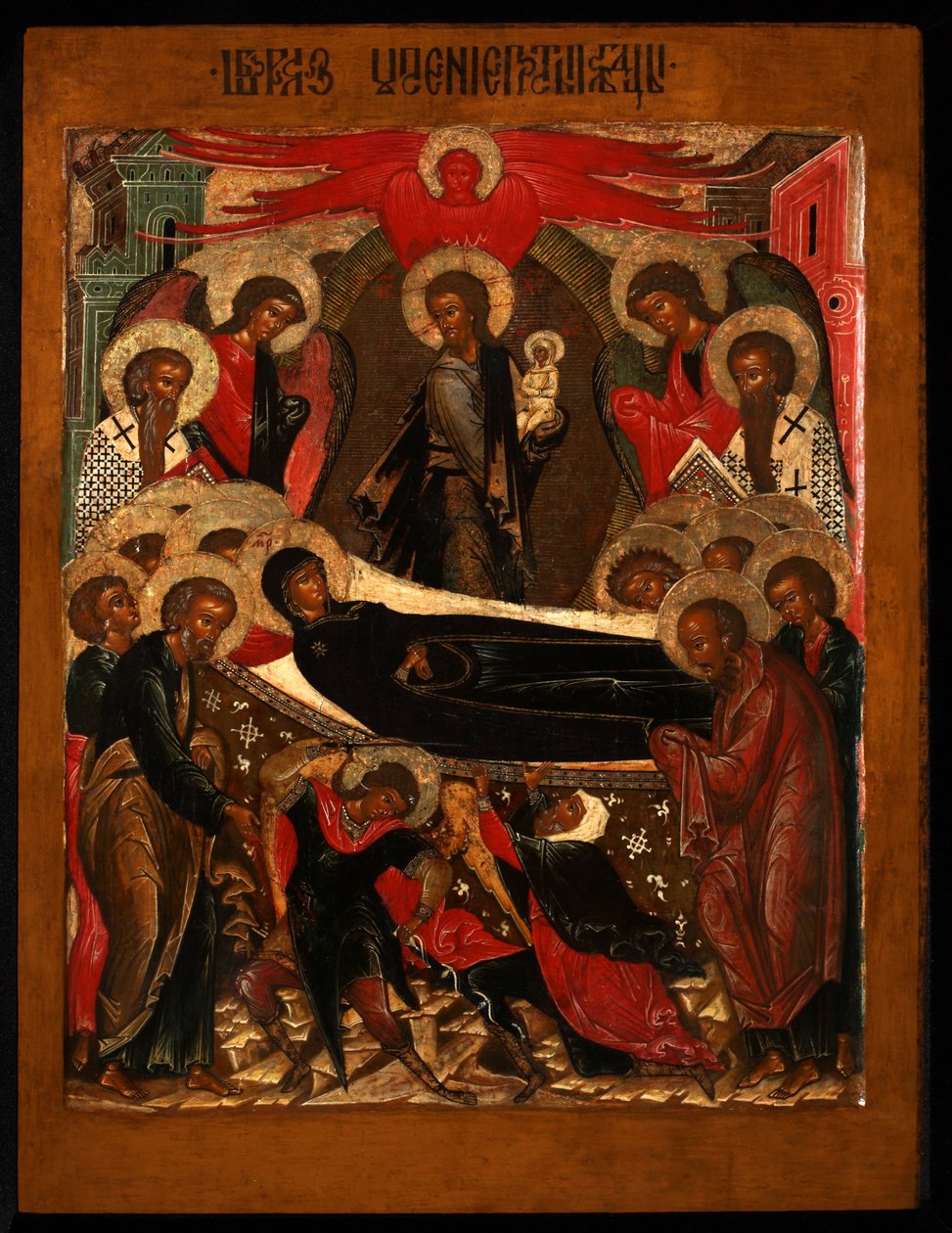 Neitsyen Dormition, 1640-luku tekijältä Anonymous Russian icon painter