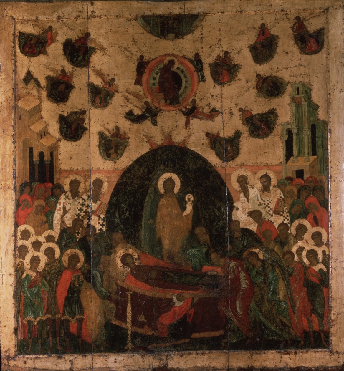 Neitsyen Dormition, noin 1479 tekijältä Anonymous Russian icon painter
