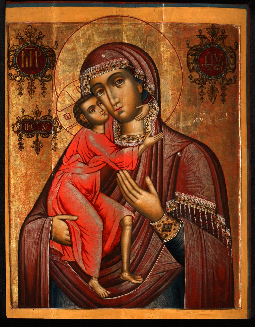 Feodorovskaja Jumalanäiti, 1600-luku tekijältä Anonymous Russian icon painter