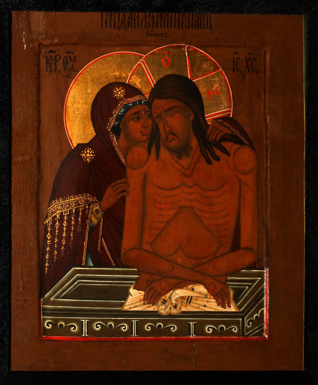 Valituslaulu kuolleesta Kristuksesta, 1800-luvun loppu. tekijältä Anonymous Russian icon painter
