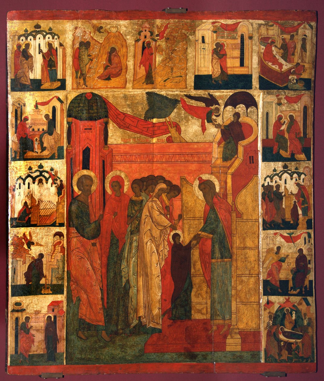 Neitsyt Marian esitys, 1500-luku tekijältä Anonymous Russian icon painter