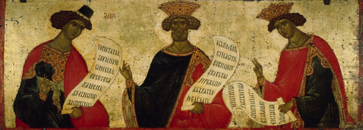 Profeetat Daniel, Daavid ja Salomo, n. 1497 tekijältä Anonymous Russian icon painter