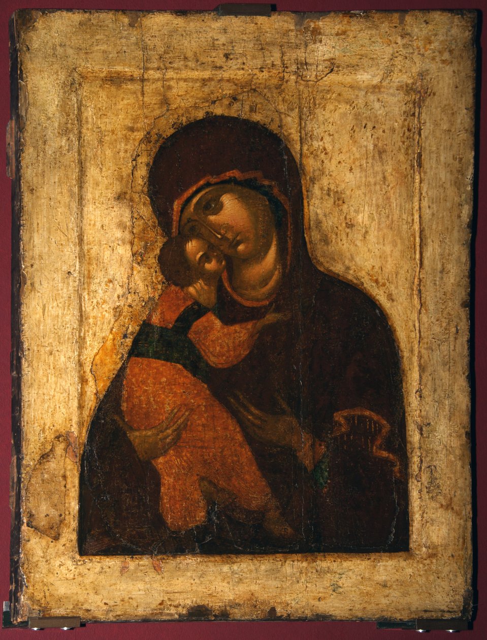 Vladimirin neitsyt, 1400-luvun viimeinen neljännes. tekijältä Anonymous Russian icon painter