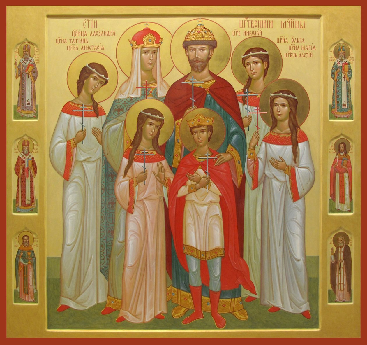 Tsaari Nikolai II:n tapettu perhe, 2004-2007 tekijältä Anonymous Russian icon painter