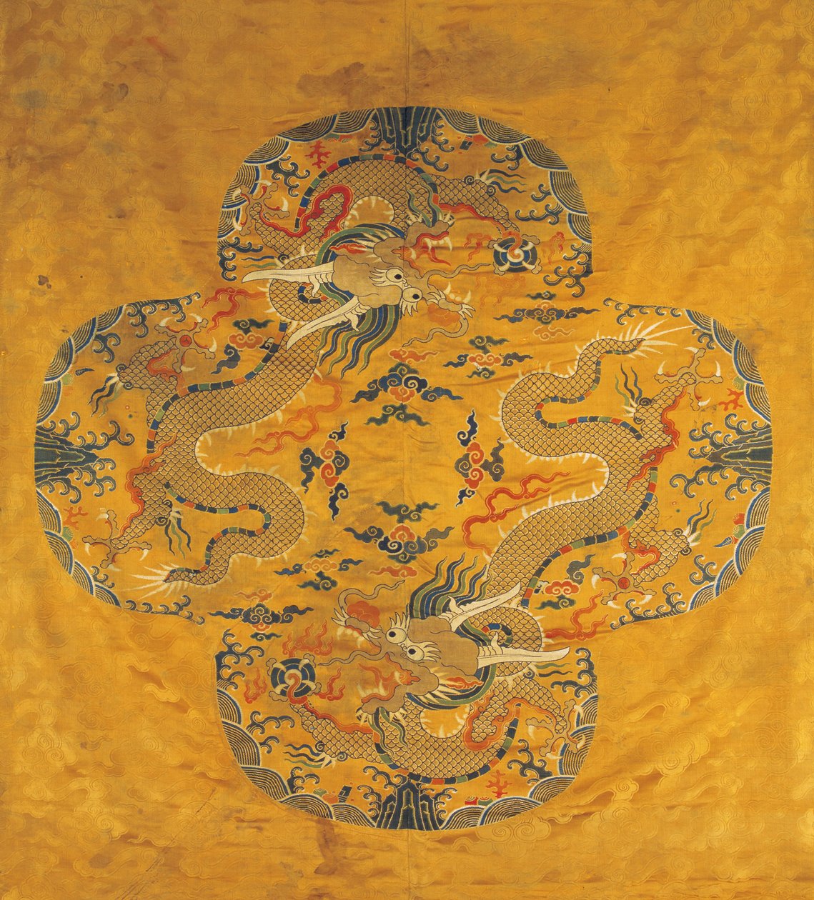 Dragon-silkkibrokaattikangas, 1500-luvun loppu.. tekijältä Anonymous master.