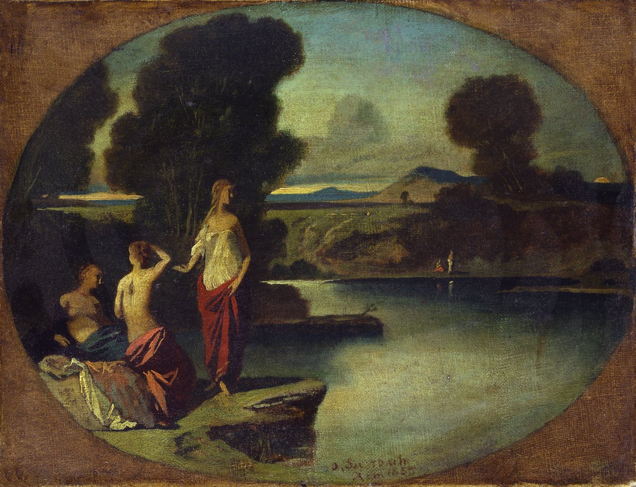 Kolme tyttöä veden äärellä tekijältä Anselm Feuerbach