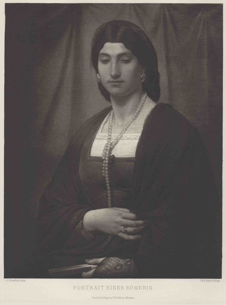 Saksa: Bildnis einer Römerin (Nanna) Naisen muotokuva (Nanna) tekijältä Anselm Feuerbach
