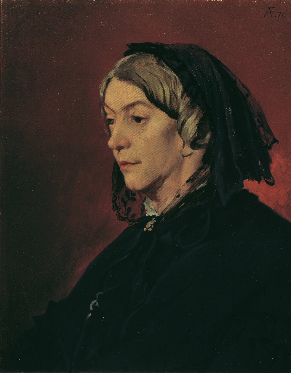 Henriette Feuerbach, taiteilijan äitipuoli tekijältä Anselm Feuerbach