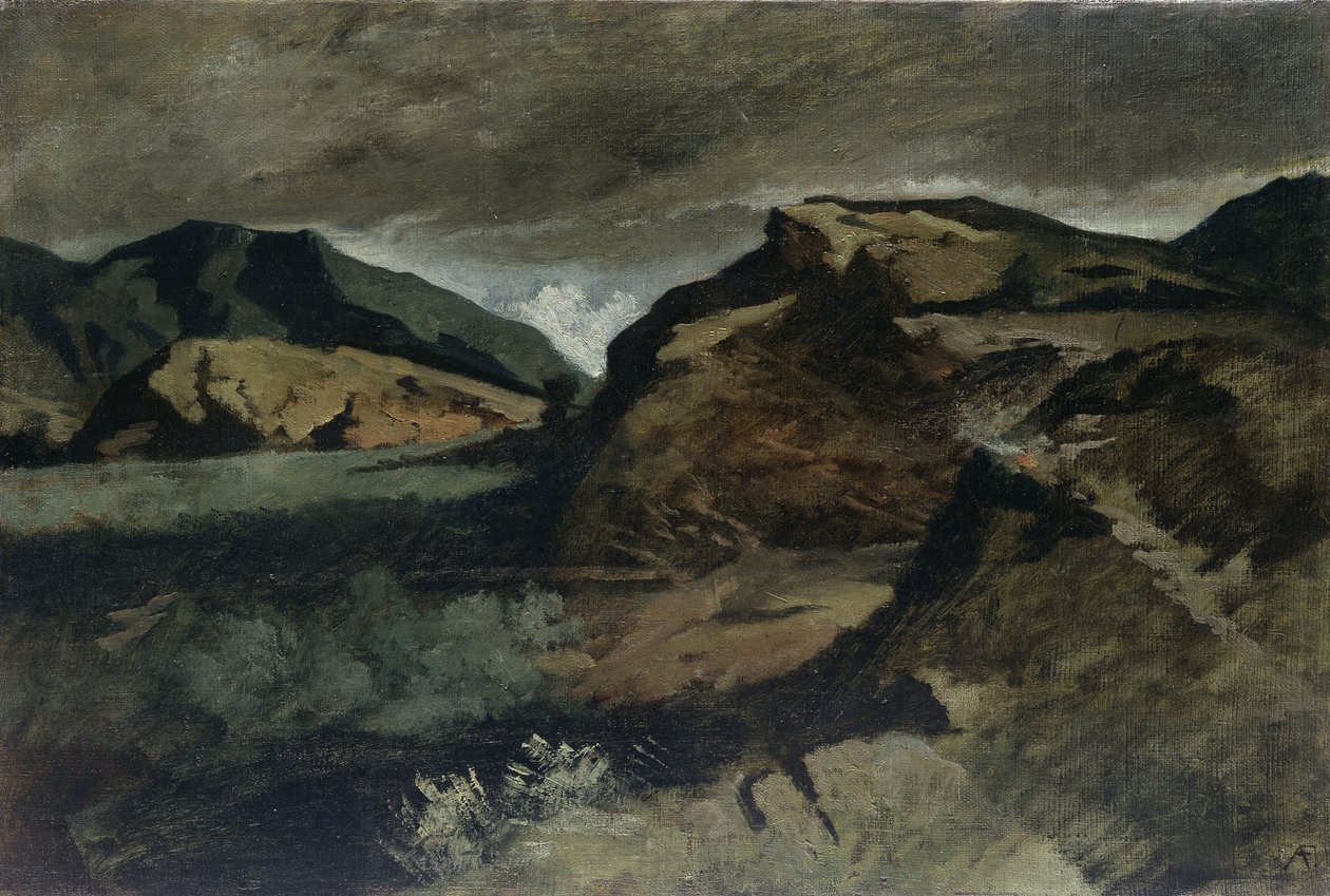 Sankarillinen maisema tekijältä Anselm Feuerbach