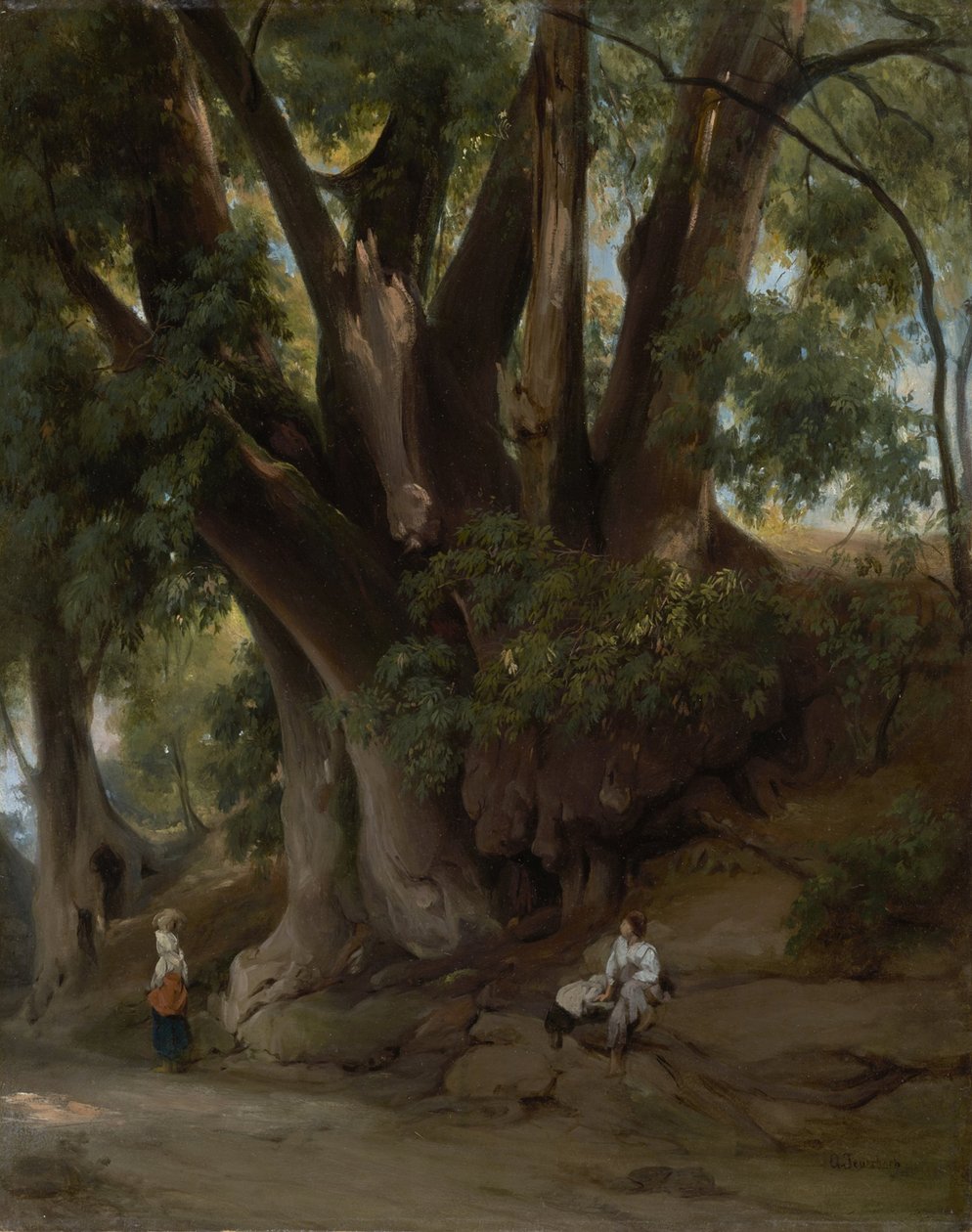 Italian Treescape (tie Albanossa) tekijältä Anselm Feuerbach