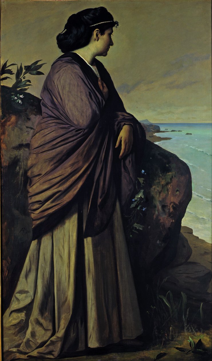 On the Seashore Modern Iphigenia, 1875 tekijältä Anselm Feuerbach