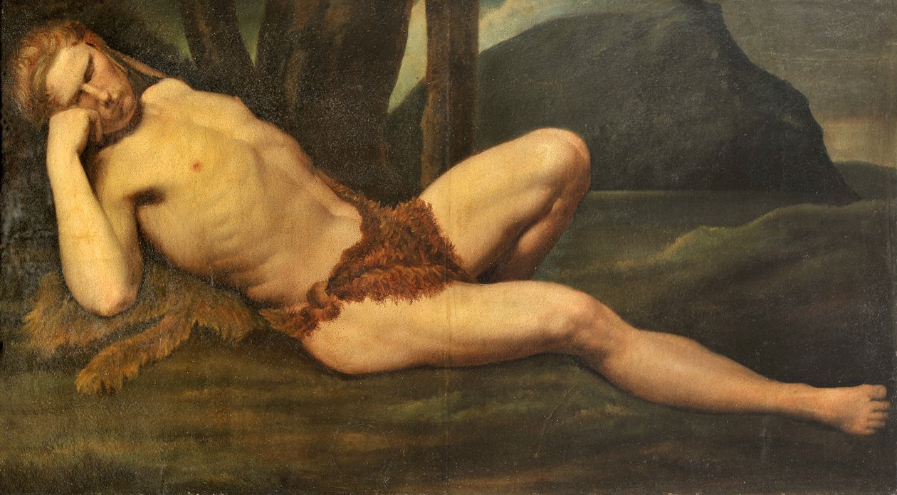 Lepäävä mies tekijältä Anselm Feuerbach