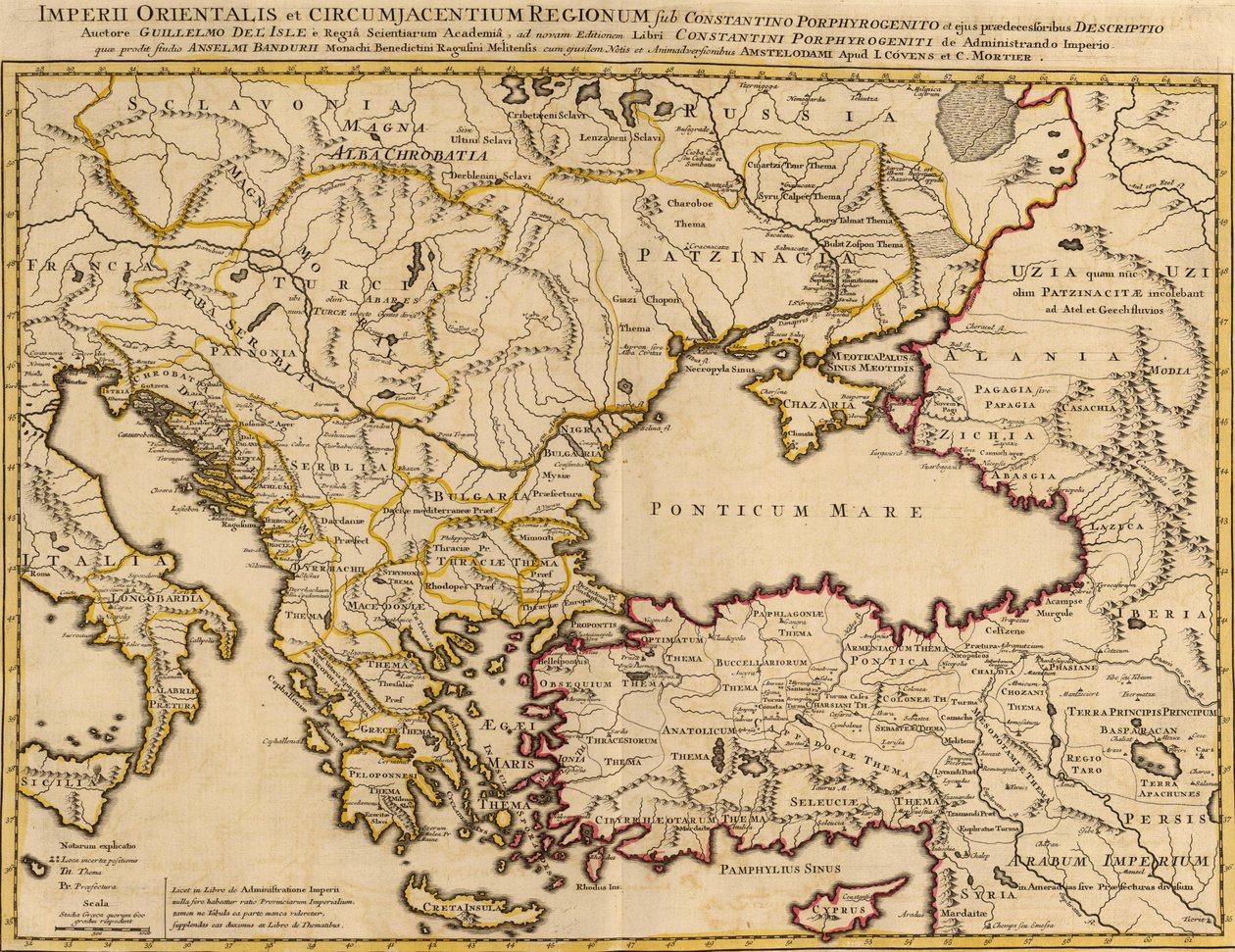 Imperii Orientalis ja Circumjacentium Regionum, Constantino Porphyrogenito et ejus praedecessoribus descriptio tekijältä Anselmo Maria Banduri