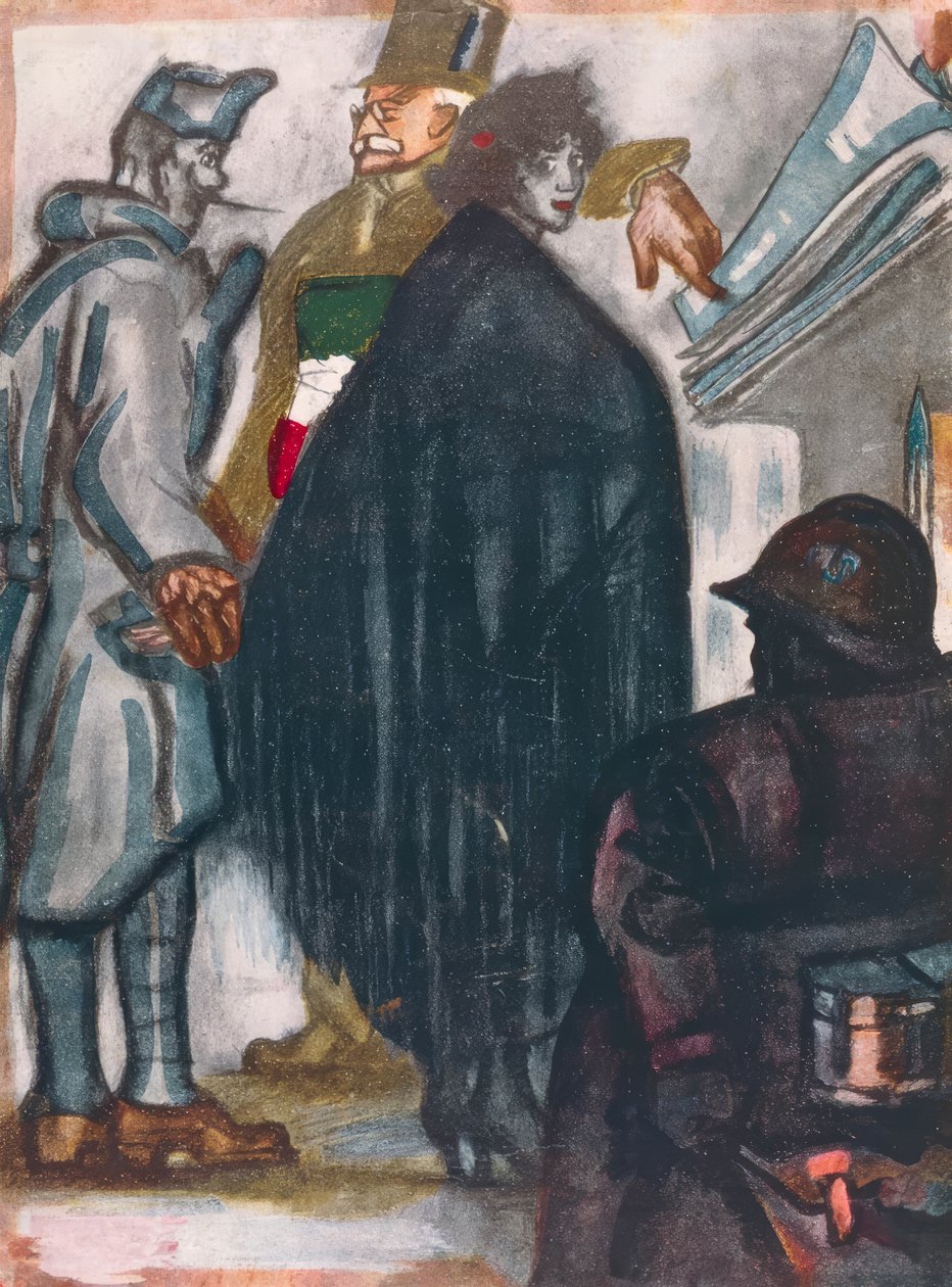 Sonnino Versaillesissa tekijältä Anselmo Bucci