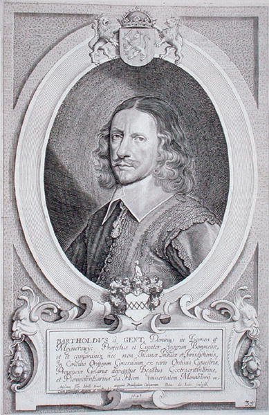 Barthold van Gent (n. 1580-1650) teoksesta "Portraits des Hommes Illustres", kaiverrus Petrus de Iode, julkaistu 1706 (kaiverrus) tekijältä Anselmus van (after) Hulle