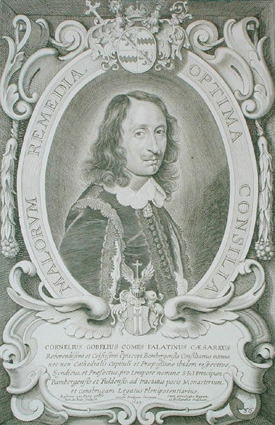 Cornelius Gobel (1611-165?) Teoksesta Maineikkaiden miesten muotokuvat, kaiverrus Petrus de Iode, julkaistu 1706 (kaiverrus) tekijältä Anselmus van (after) Hulle