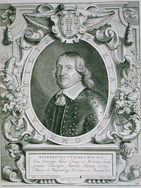 Frederick William, Saksin vaaliruhtinas, kirjasta "Portraits des Hommes Illustres", kaiverrus Petrus de Iode, julkaistu 1706 (kaiverrus) tekijältä Anselmus van (after) Hulle