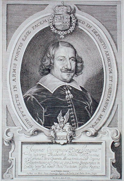 Johann Cuyermans, teoksesta "Portraits des Hommes Illustres", kaiverrettu Paulus Pontius (1603-58), julkaistu 1706 (kaiverrus) tekijältä Anselmus van (after) Hulle