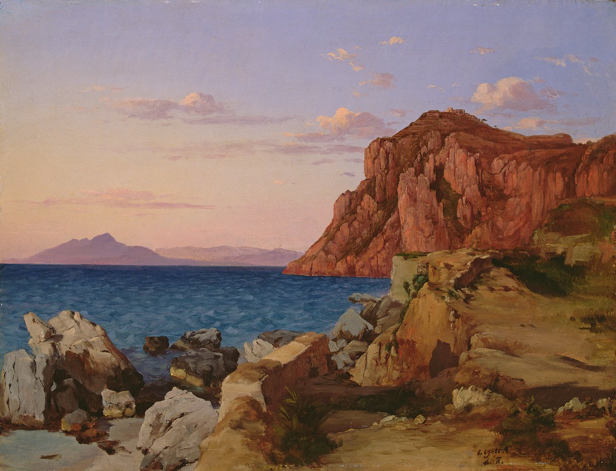 Kalliomaisema, 1800-luku tekijältä Antal Ligeti