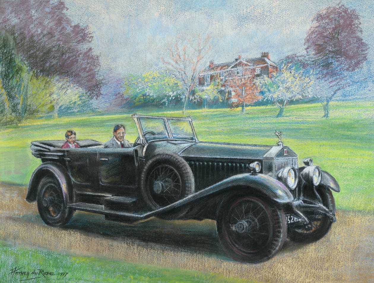 1927 Rolls Royce, jonka omistaa herra H V Durose, Warwickshire tekijältä Anthea Durose