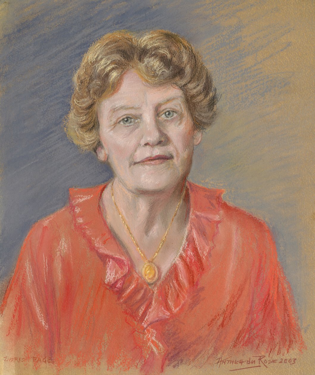 Rouva Doris Page, 2003 (pastelli) tekijältä Anthea Durose