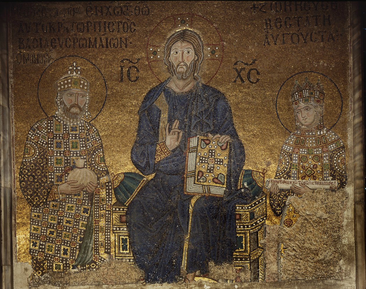 Zoe Mosaic tekijältä Anthemius of and Miletus Isidore of Tralles