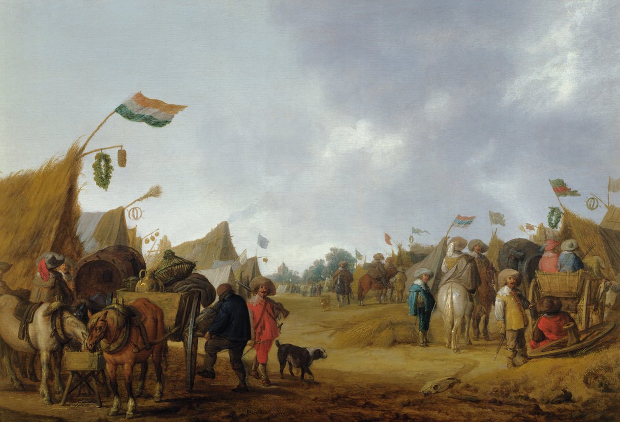 Sotilasleiri, 1634 tekijältä Anthonie Palamedesz