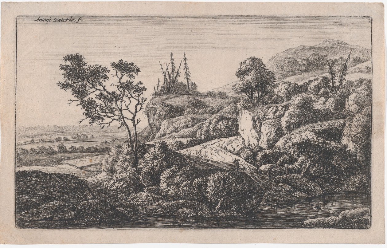 Puroon johtavat polut, 1600-luku. tekijältä Anthonie Waterloo