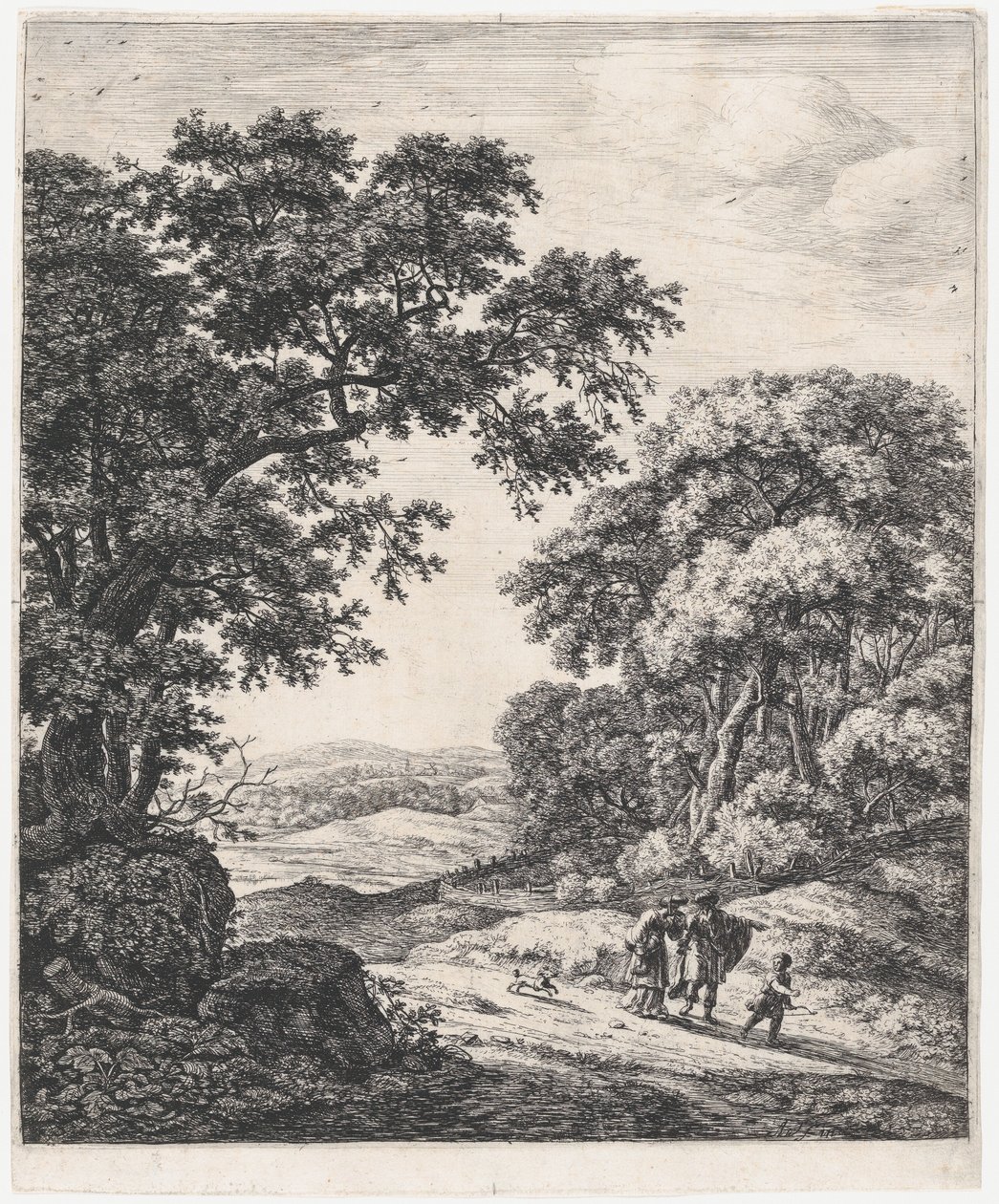 Hagarin lähtö, 1600-luku. tekijältä Anthonie Waterloo