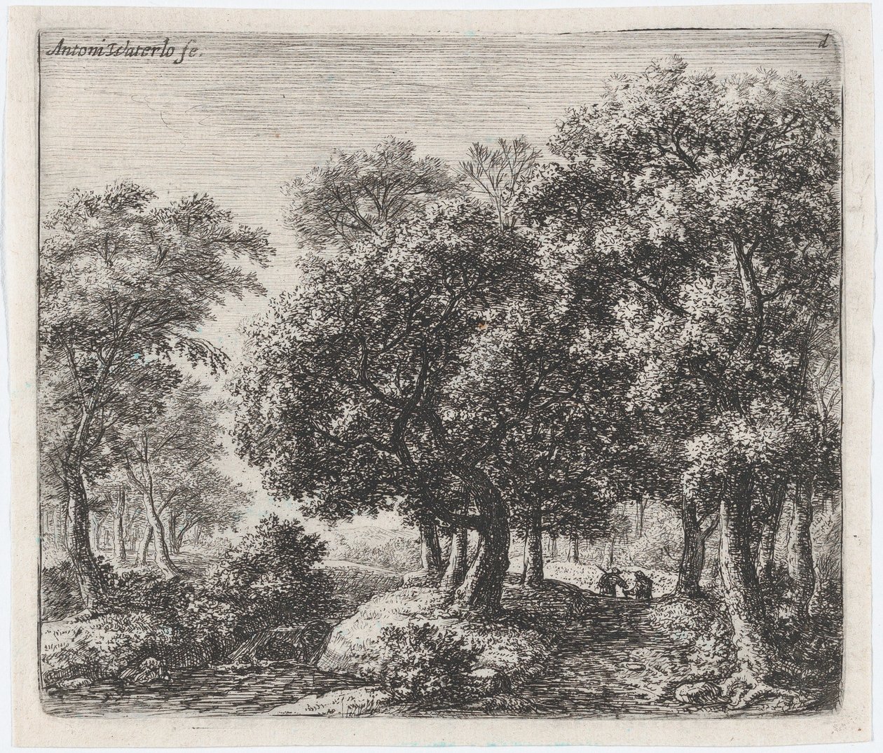 Forest Lane Les Deux Cavaliers, 1600-luku. tekijältä Anthonie Waterloo
