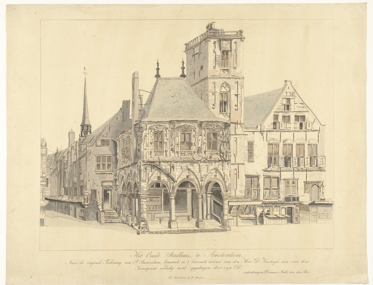 Amsterdamin vanha kaupungintalo, 1641 Vanha kaupungintalo Amsterdamissa (otsikko esineessä) tekijältä Anthonie van den Bos