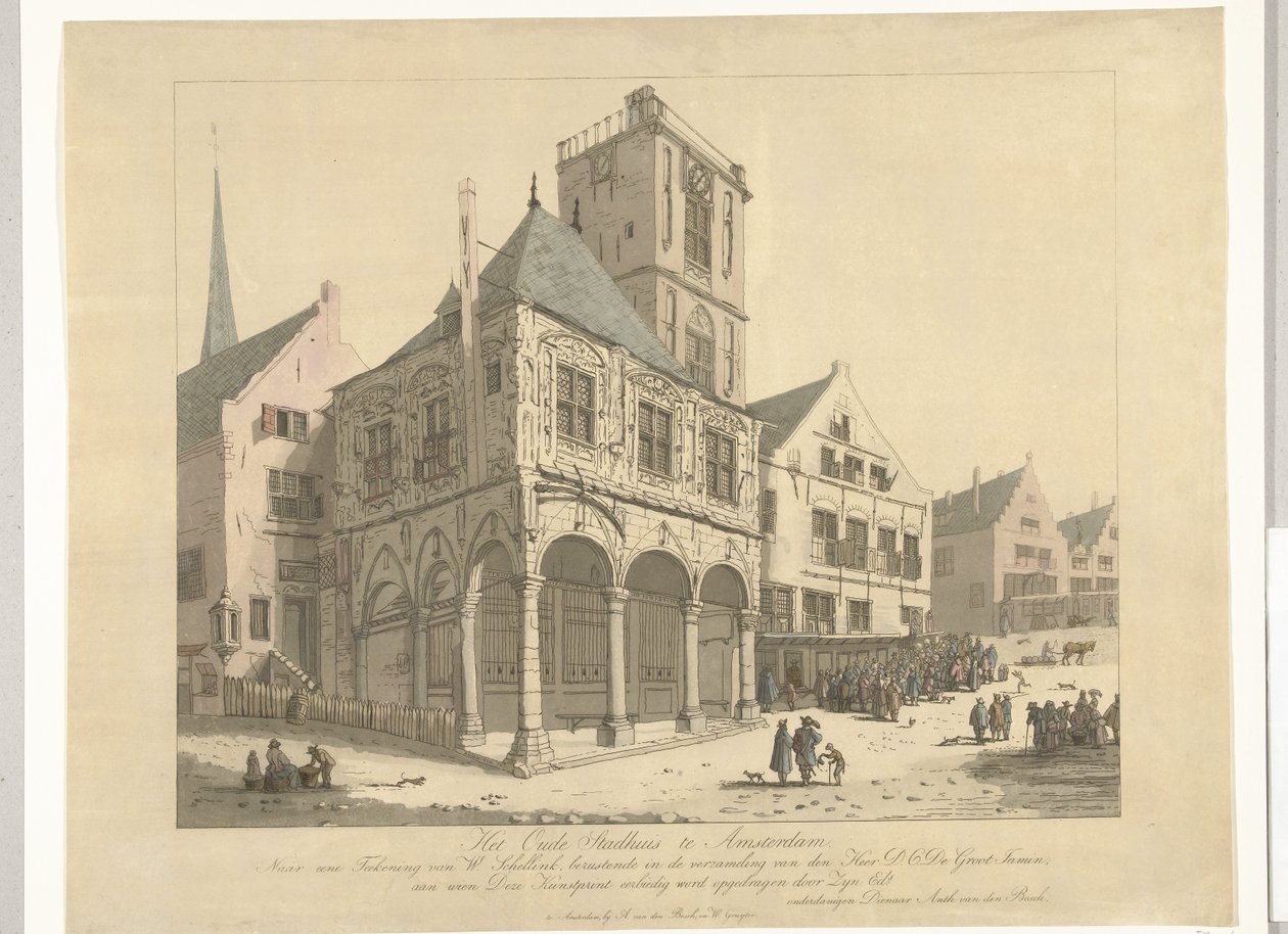 Amsterdamin vanha kaupungintalo, 1641 Amsterdamin vanha kaupungintalo (otsikko esineessä) tekijältä Anthonie van den Bos