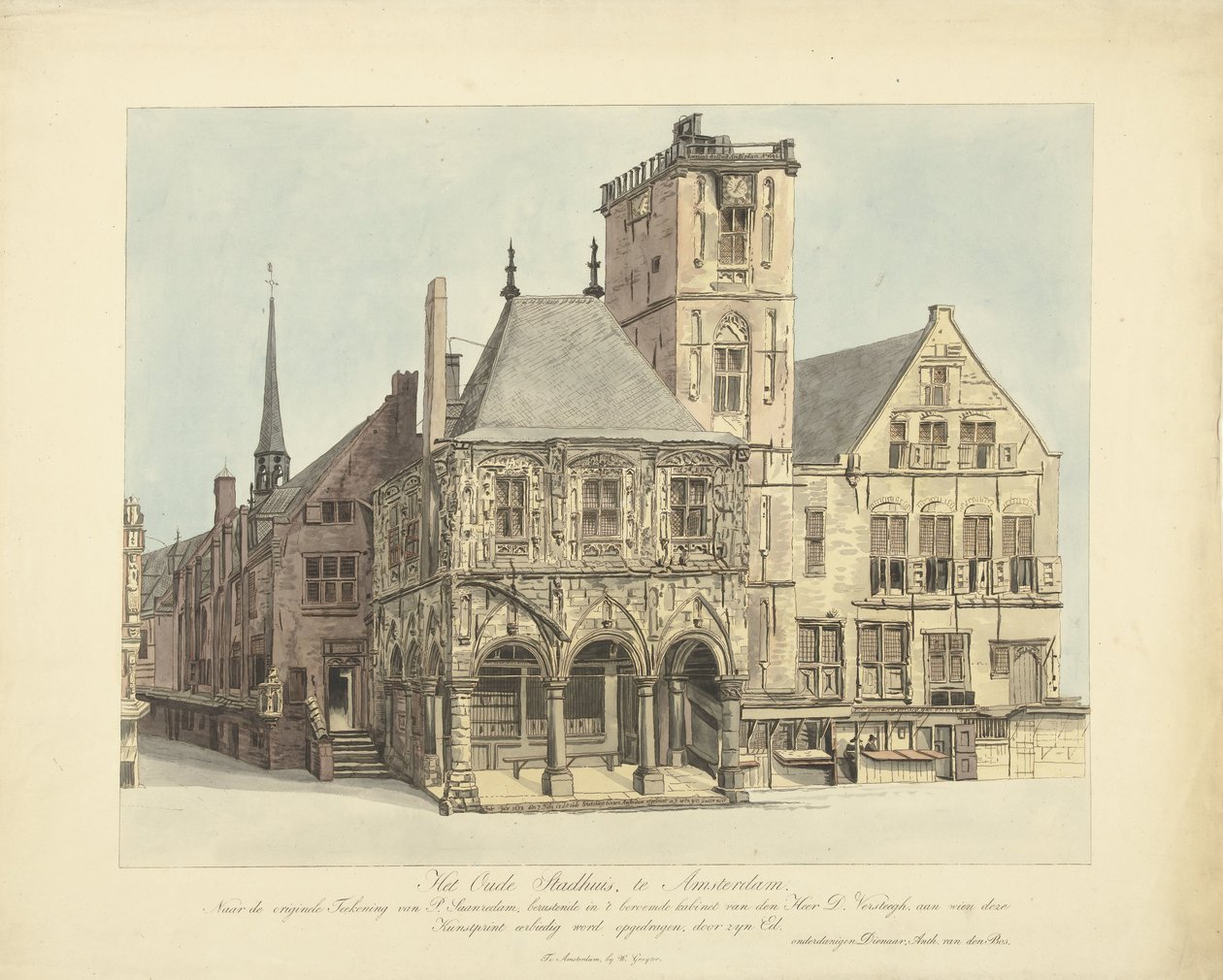 Amsterdamin vanha kaupungintalo, 1641 tekijältä Anthonie van den Bos