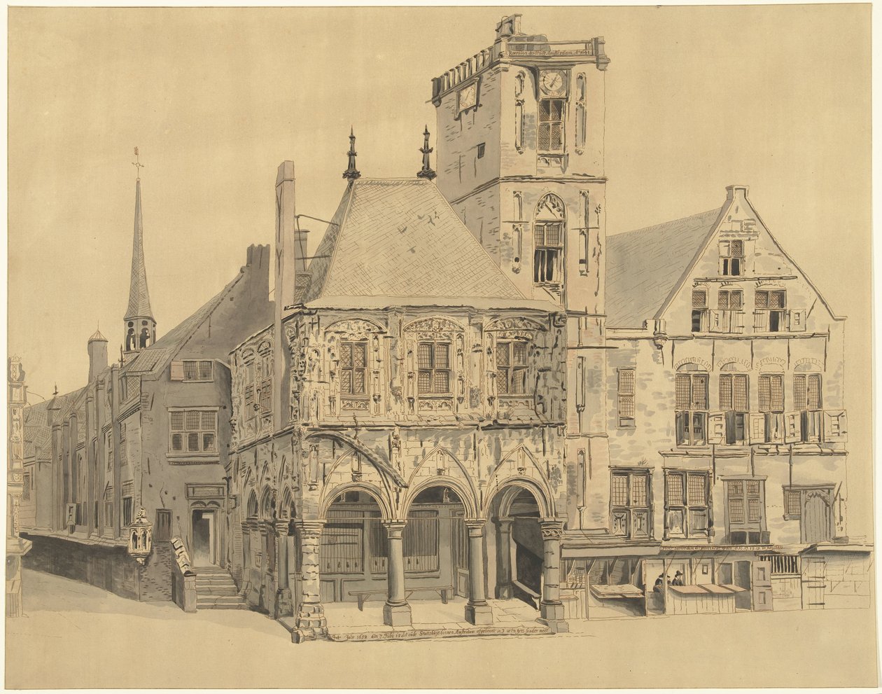 Amsterdamin vanha kaupungintalo, 1641 tekijältä Anthonie van den Bos