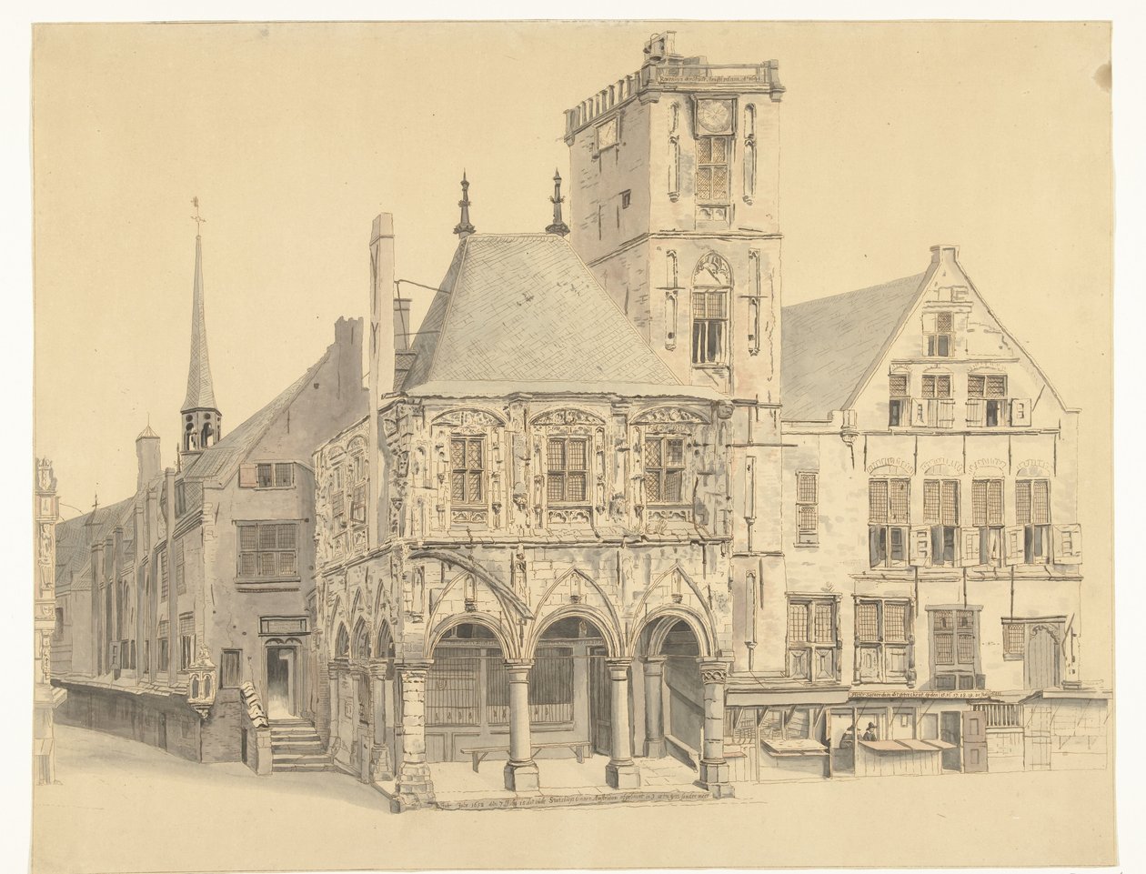 Amsterdamin vanha kaupungintalo, 1641 tekijältä Anthonie van den Bos