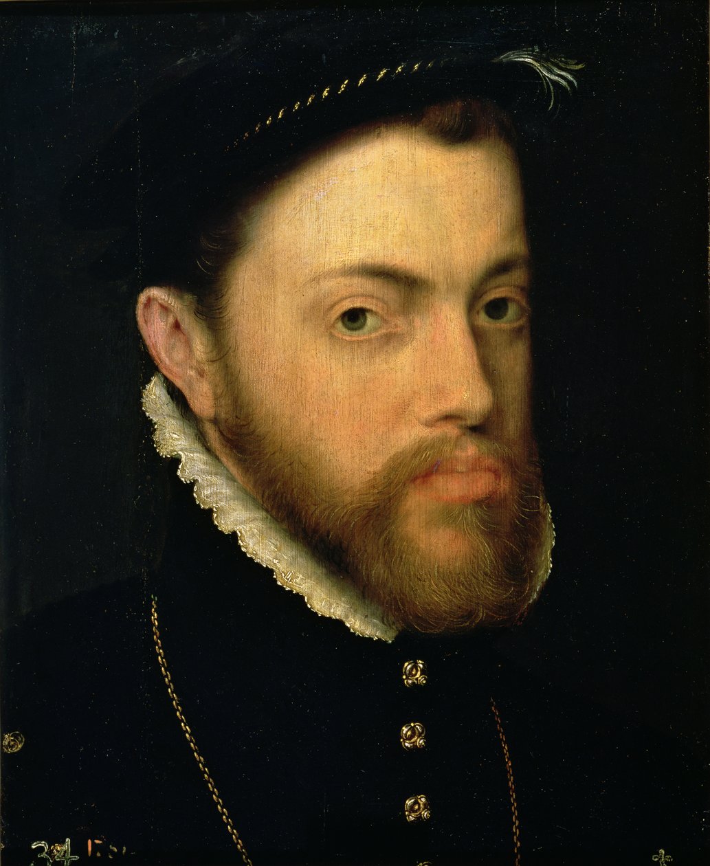 Muotokuva Philip II:sta Espanjasta (1527-98) tekijältä Anthonis van Dashorst Mor