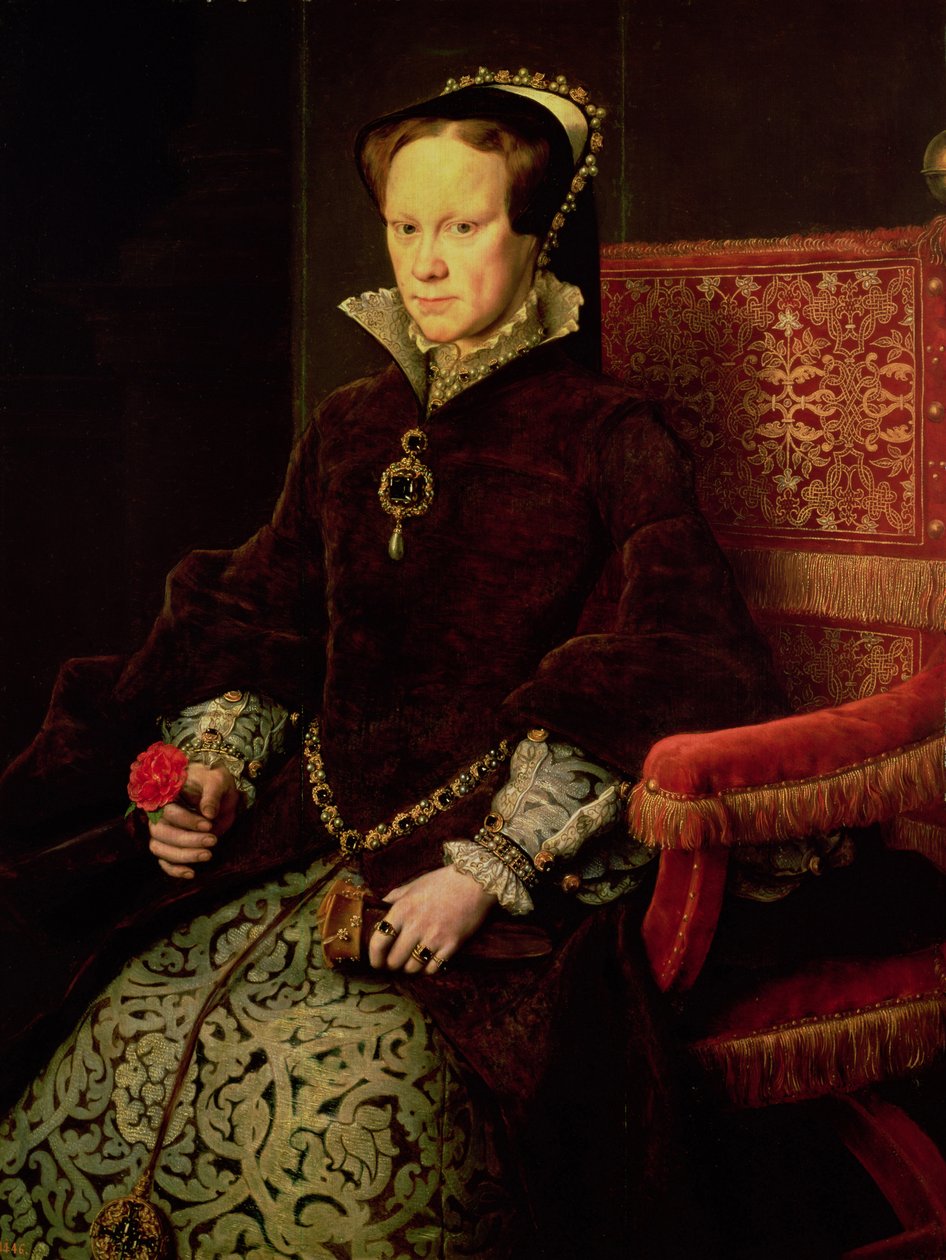 Kuningatar Maria I (1516-58) 1554 tekijältä Anthonis van Dashorst Mor